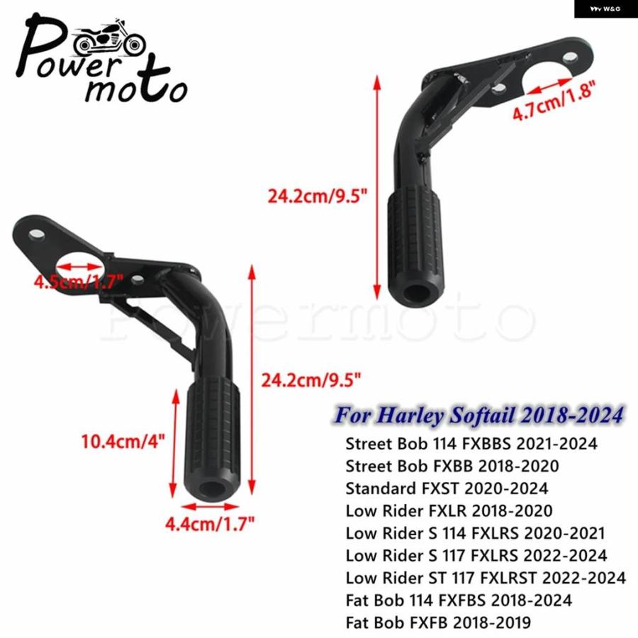 並行輸入品リア クラッシュ バー バイク 乗員用ペグ スライダー プロテクター ハーレー SOFTAIL FXBB FXBBS FXFB FXFBS FXSTFXLR FXLRST 18-24_5