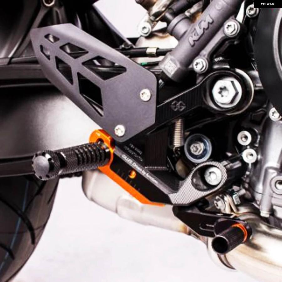 並行輸入品DUKE 890 R ABS 2020-2023年 リアセット フットレスト キット オートバイ 調整式 フットペグ リアセットの画像