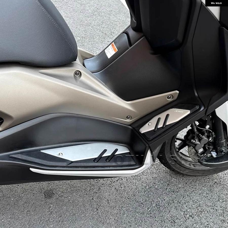 ブランド登録なし - 並行輸入品X-MAX 2017 - 2023年 ヤマハ XMAX 125 250 300 400 新 自動二輪車 本塁 スキッド押しとどめるペダル本塁 フットレスト フット パッド 2018