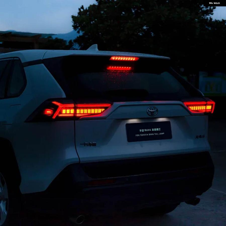 並行輸入品 LED テールライト トヨタ RAV4 2019-2024 LEDリアランニングランプ ブレーキランプ リバース ダイナミックウィンカーの画像