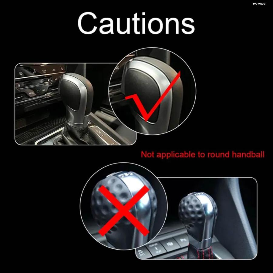 並行輸入品 ブラックレザー ギア シフト ノブサイドカバー マットDSG VW GOLF 6 7 R G TI PASSAT B7 B8 CC R20 JETTA MK6 GLI | ブランド登録なし | 11