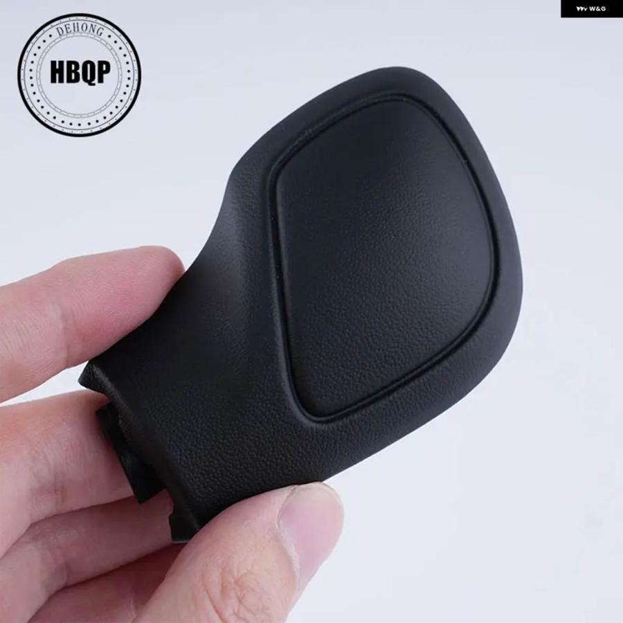 並行輸入品 ブラックレザー ギア シフト ノブサイドカバー マットDSG VW GOLF 6 7 R G TI PASSAT B7 B8 CC R20 JETTA MK6 GLI | ブランド登録なし | 12