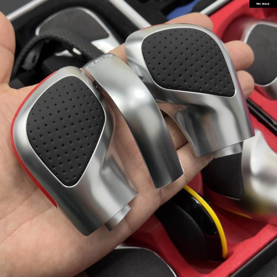 並行輸入品 ブラックレザー ギア シフト ノブサイドカバー マットDSG VW GOLF 6 7 R G TI PASSAT B7 B8 CC R20 JETTA MK6 GLI | ブランド登録なし | 13