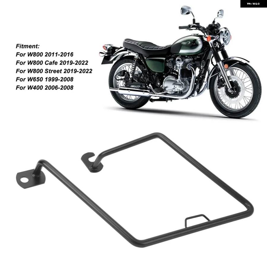 並行輸入品 オートバイ サイド サドルバッグ サポー トラック サイドラゲッジ キャリア ラック KAWASAKI W400 W650 W800_3