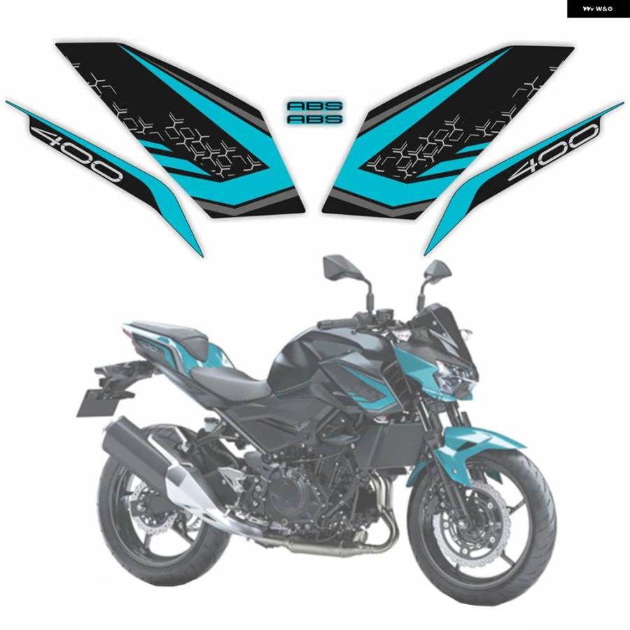 並行輸入品 KAWASAKI Z400 EX400 バイク フェアリング ステッカー 車