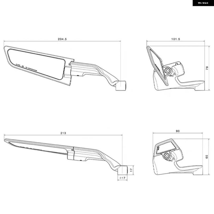 並行輸入品 バイク ミラー ウィング 回転ミラー BMW CE04 CE 04 CE04 2022 2023の画像