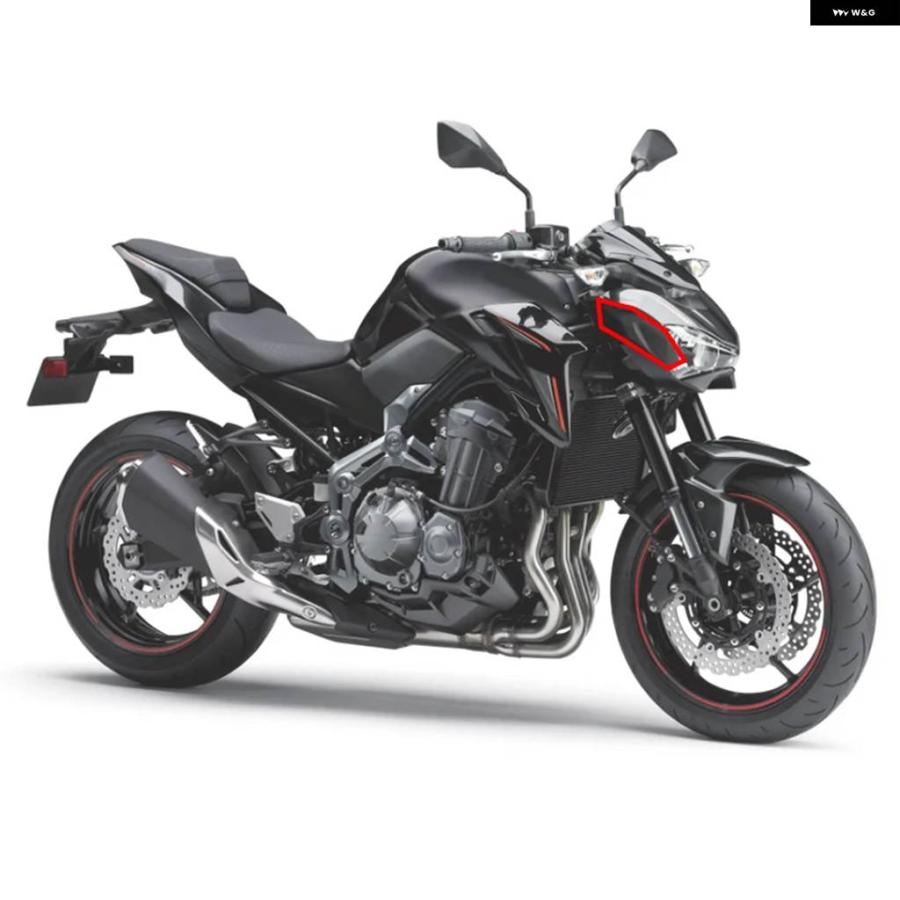 ブランド登録なし - 並行輸入品 KAWASAKI 2017 2018 2019 Z-900 自動二輪車 一部分 フロントサイドノーズカバー 前照灯 ダイアログボックス フェアリング Z900