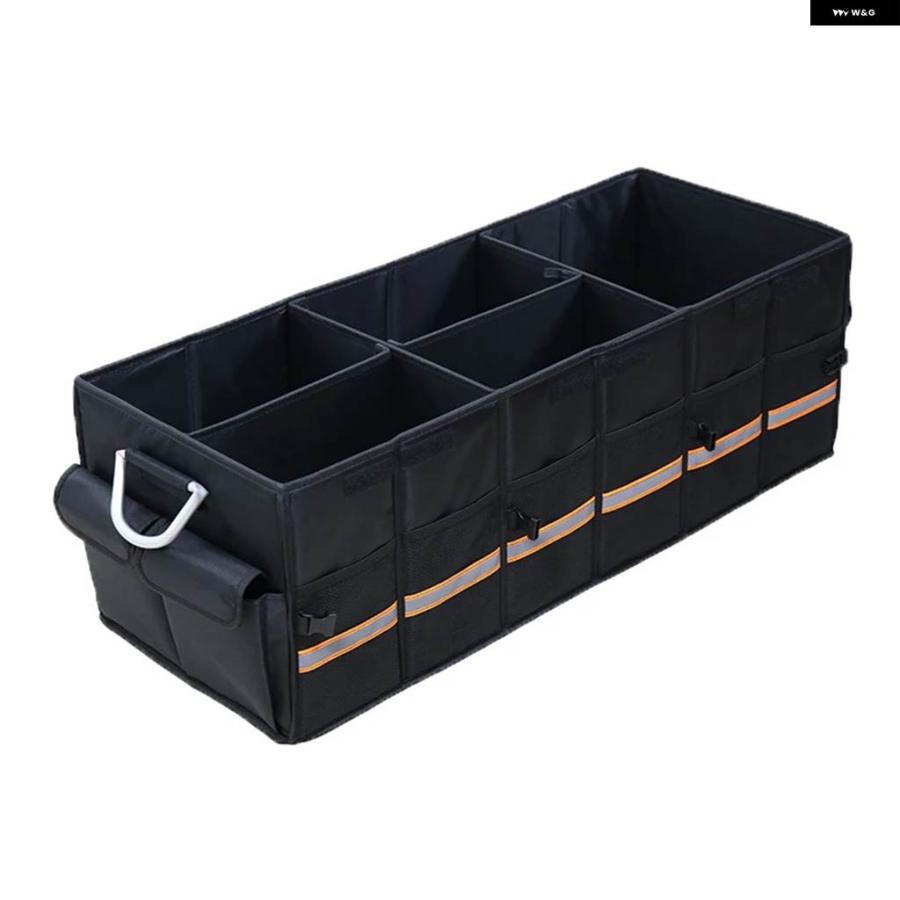 並行輸入品 100L 66L 車 トランク オーガナイザー 折りたたみ 式 高耐久 丈夫 折りたたみ 式 反射ストリップ 収納 ボックス セダの画像