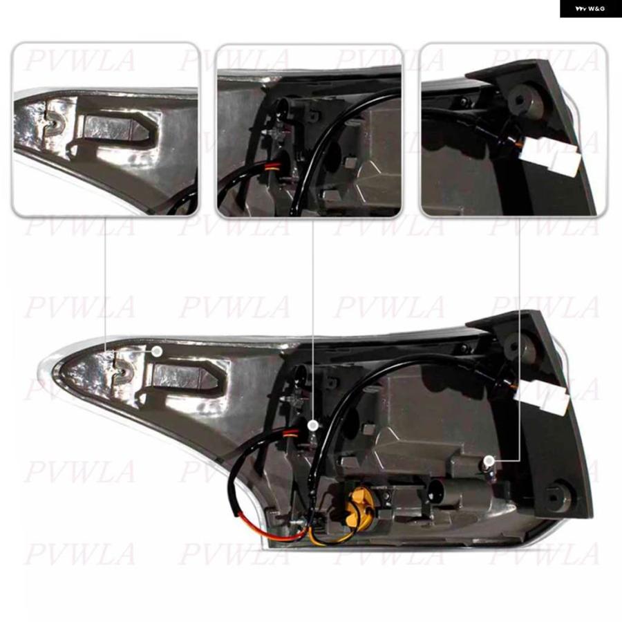 並行輸入品 LEDペア テールライト 三菱 アウトランダー 2013 2014 2015 リアランプ ブレーキライト ポジション テールライトの画像