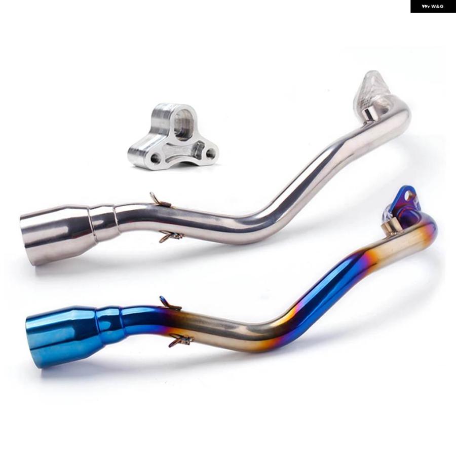 並行輸入品 ヤマハ シグナス V4-V5 エキゾースト エスケープフロントリンク パイプ フルエキゾーストマフラー STYEM スリップオの画像