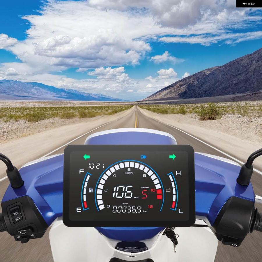 並行輸入品 オートバイ デジタル ダッシュボード ホンダ EX5 スピード メーター タコメーター 燃料計 防水 計器の画像