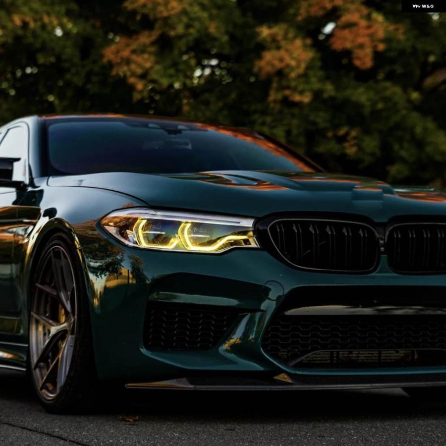 並行輸入品 イエローレモン DRL デイタイム ライト LED ボード モジュール 2019 BMW 5シリーズ G30 G31 F90 M5 ゴールドランプの画像