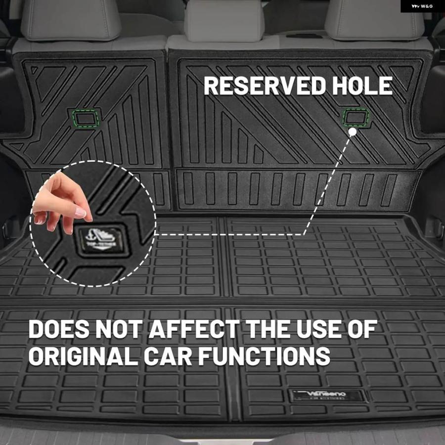 並行輸入品 トヨタ RAV4 2020 - 24インチ 全ウェザー型 防水 トランク バックレストマット プロテクター 用 車用フロアマットの画像