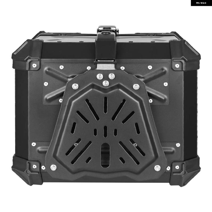 並行輸入品 45L バイクリア ボックス テール ボックス キャリア ツールケース バイク トランク ティンプレートと固定具の画像