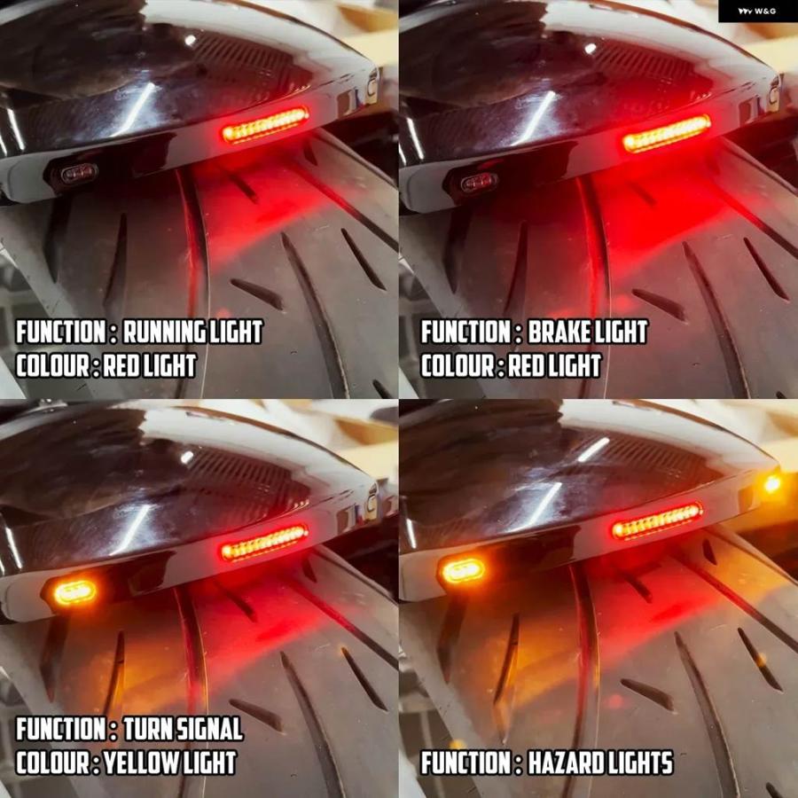 並行輸入品 ハーレー ソフテイル ブレイクアウト FXBRS ロッカー 2008-2017用 LEDライト ウィンカー ブレーキランプ アイアンフの画像