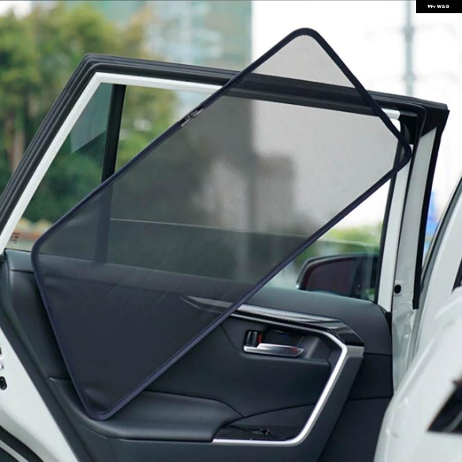 並行輸入品 ジープ ラングラー サハラ 4ドア 2019-2023 2024 用 マグネット式車窓カーテン シャドーメッシュ ガラスシェード_10