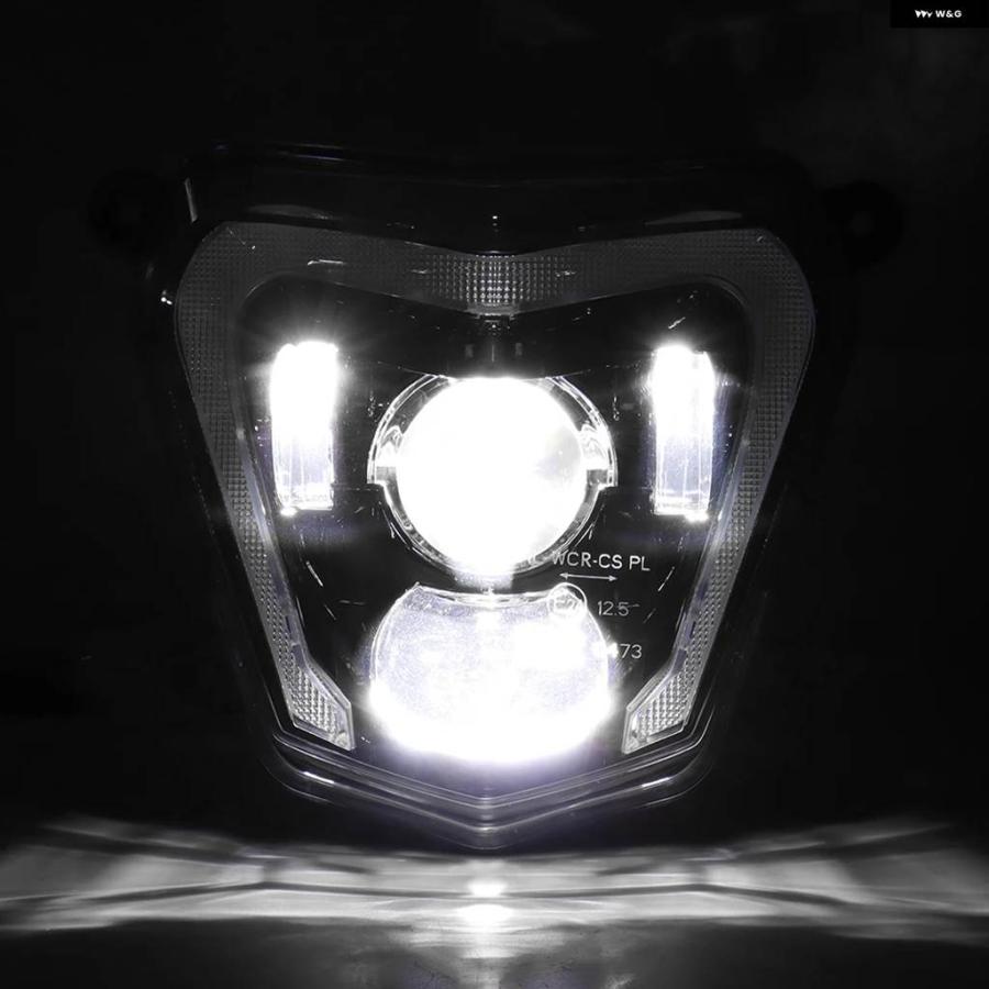 並行輸入品 KTM DUKE 690 R 690R 2012-2016 - 19 E24 E-MARK オートバイ ヘッドライト ランプ H4 バルブ DRL LED ヘッドライトの画像