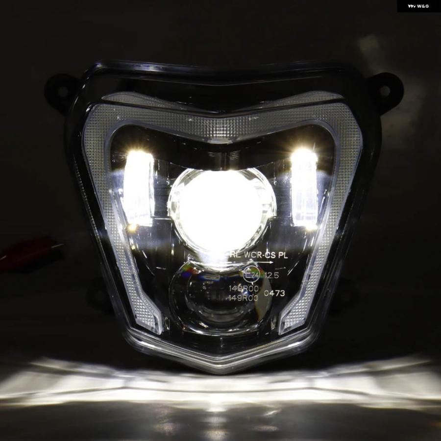 並行輸入品 KTM DUKE 690 R 690R 2012-2016 - 19 E24 E-MARK オートバイ ヘッドライト ランプ H4 バルブ DRL LED ヘッドライトの画像