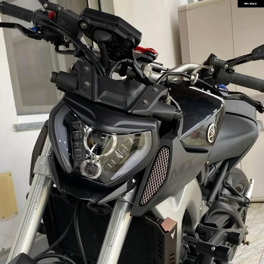並行輸入品 E24 LED ヘッドライト ヘッドランプ ヤマハ MT07 2018 2019 2020 E-MARK バイクライトランプ H4 バルブ DRLの画像