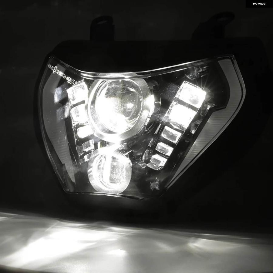 並行輸入品 E24 LED ヘッドライト ヘッドランプ ヤマハ MT07 2018 2019 2020 E-MARK バイクライトランプ H4 バルブ DRLの画像