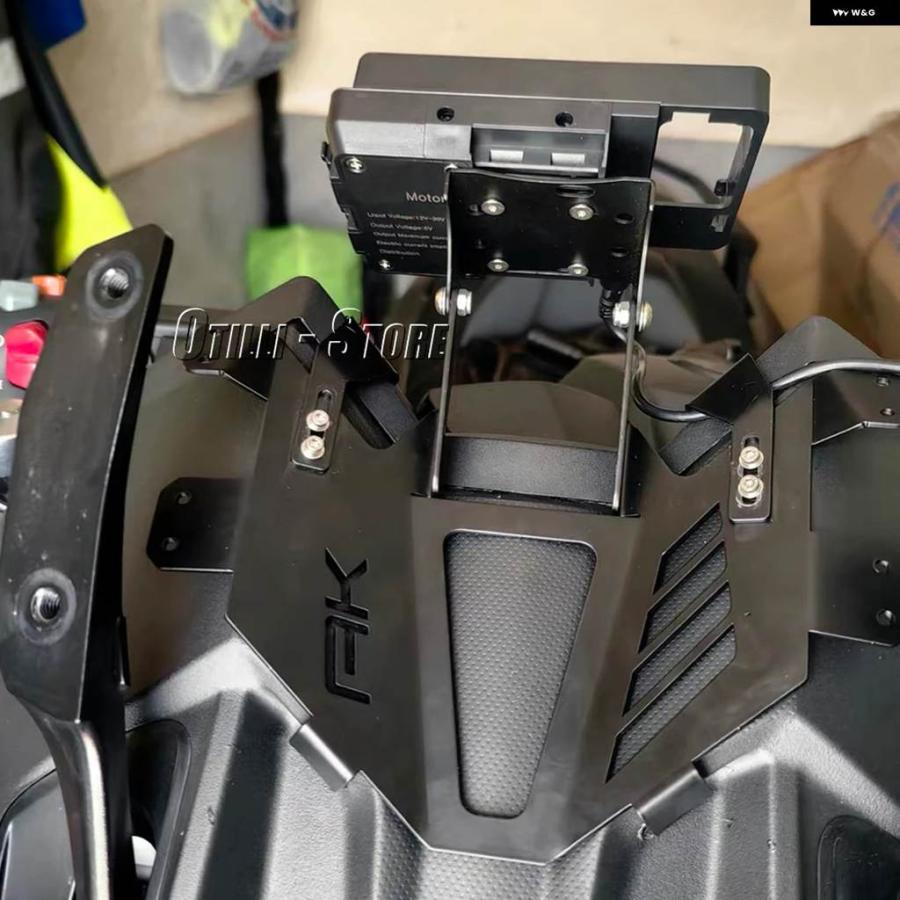 並行輸入品 KYMCO AK550 2023-2025 2024 オートバイ スマートフォン ホルダー スタンド GPS マウント ナビゲーション ブラケットの画像