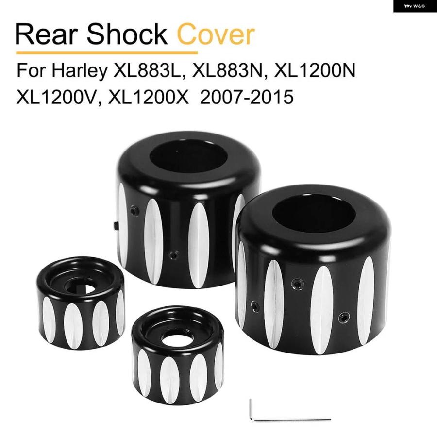 並行輸入品 リアショックアンダーショック上部 マウント ボルトカバー SPORTSTER XL883L XL883N XL1200N XL1200V XL1200X_3
