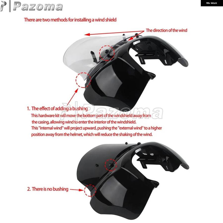 並行輸入品 フロント ヘッドライト ウインドシールドマスクカバー オートバイ T-SPORT フェアリング ハーレー ソフテイル ストリ