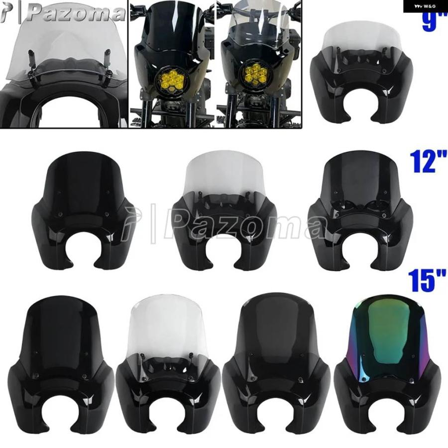 並行輸入品 フロント ヘッドライト ウインドシールドマスクカバー オートバイ T-SPORT フェアリング ハーレー ソフテイル ストリ