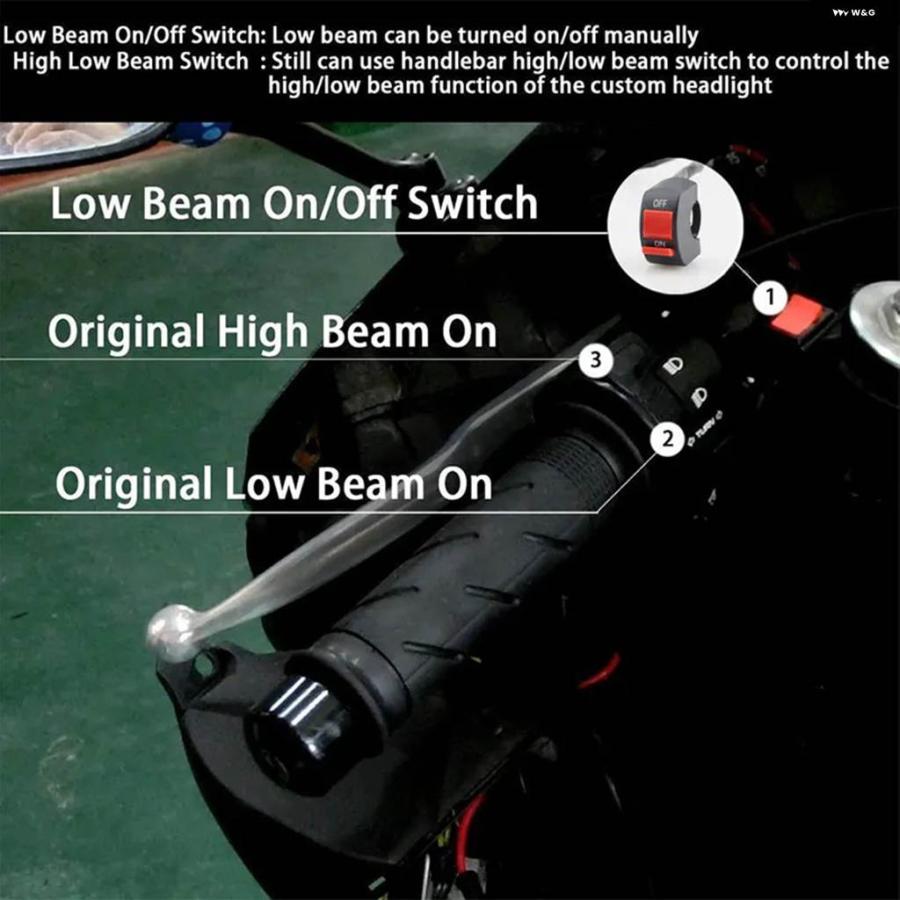 並行輸入品 オートバイ エンジェルアイLED ヘッドライト HIDプロジェクター ヘッドランプ アセンブリ FAROS LED モト ヘッドライ_3