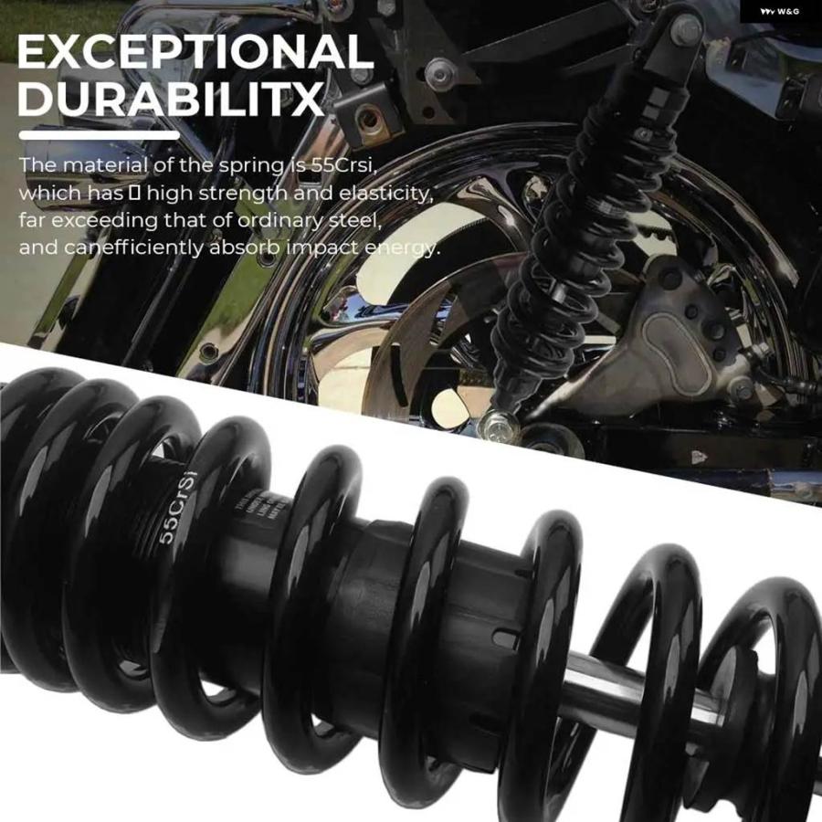 並行輸入品 オートバイ ショック アブソーバー 375-385MM 1ペア ハーレー ツーリング ストリートグライド スペシャル FLHXSの画像