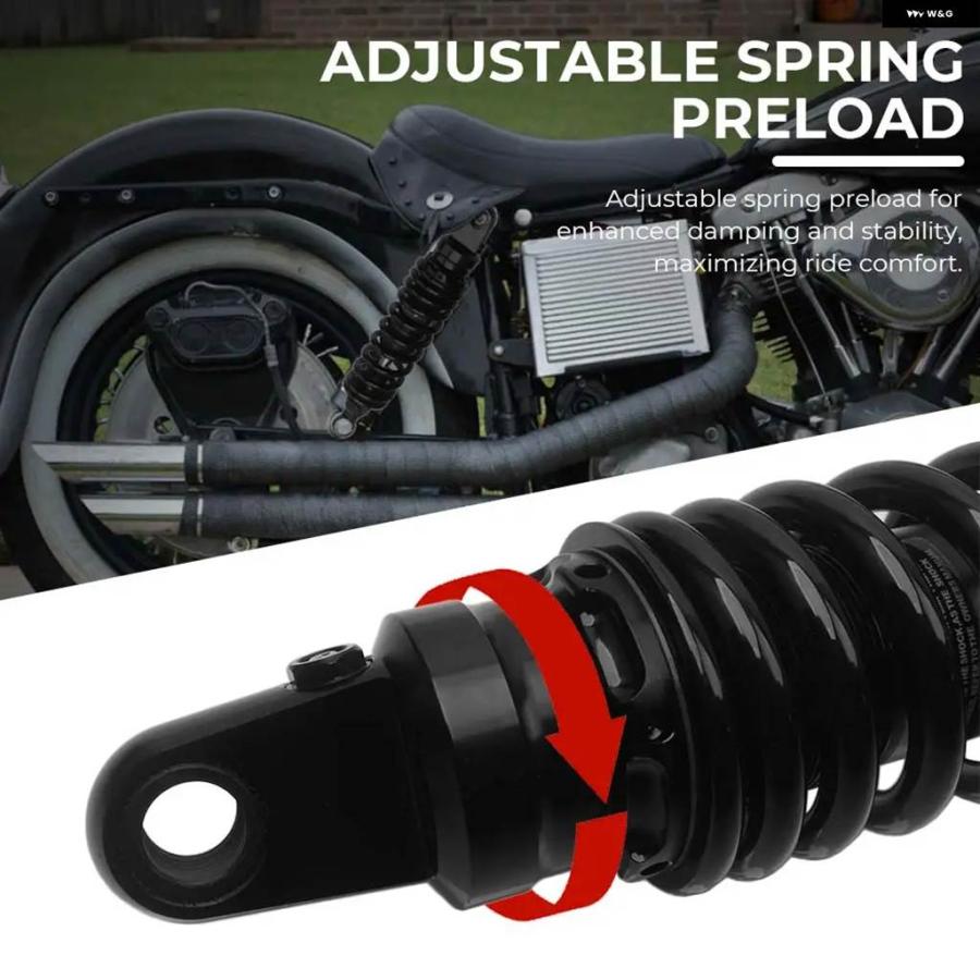 並行輸入品 オートバイ ショック アブソーバー 375-385MM 1ペア ハーレー ツーリング ストリートグライド スペシャル FLHXSの画像