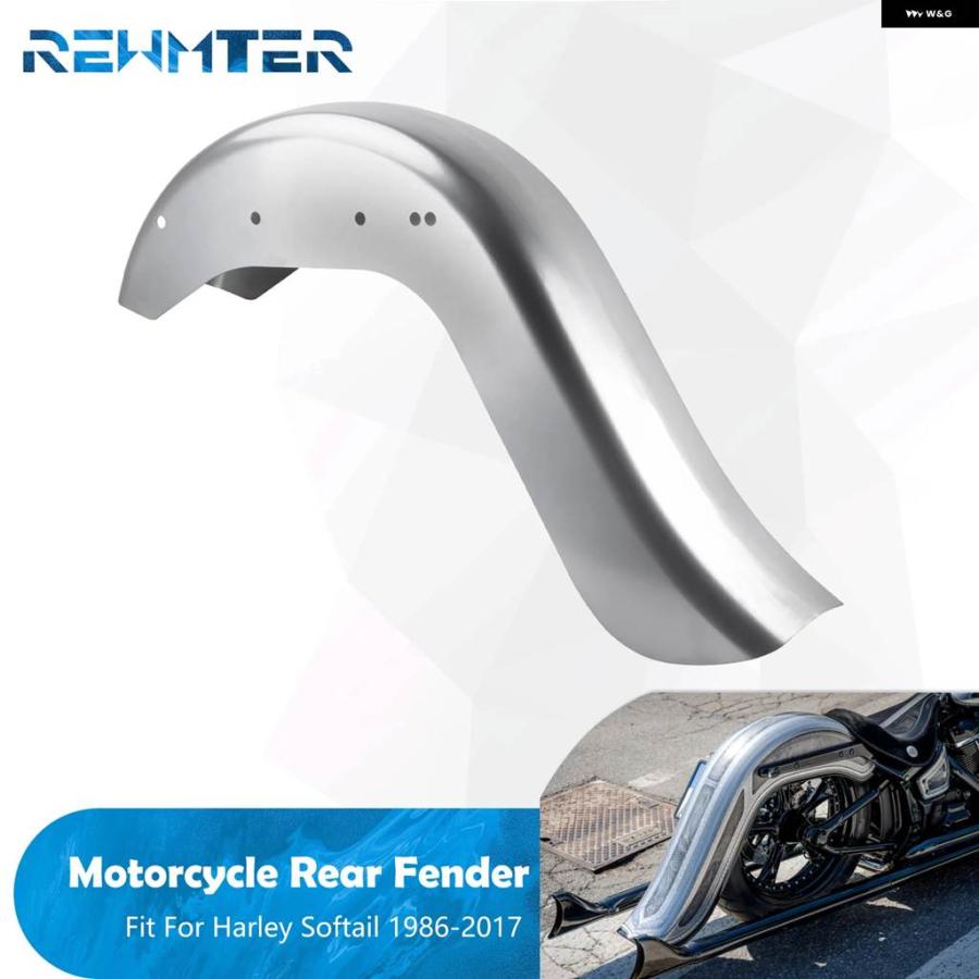 並行輸入品 オートバイ 6インチ リアフェンダー エクステンデッド マッドガード カバー ハーレー ソフテイル ファットボーイ ブ_2