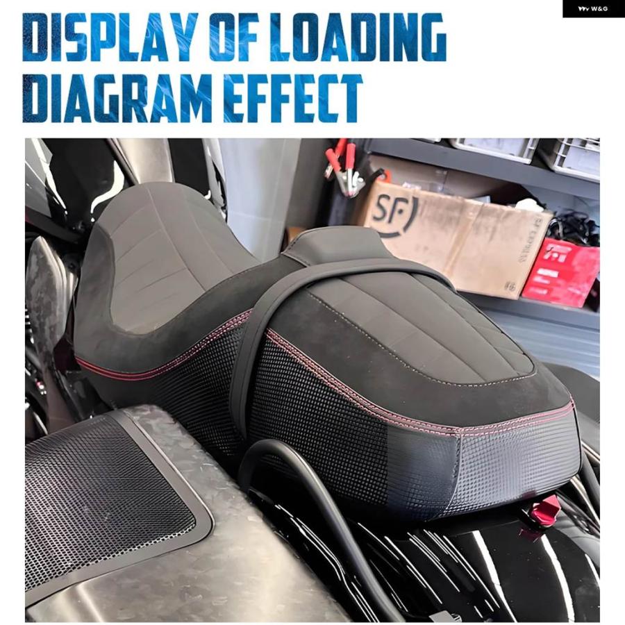 ハーレーダビッドソン　シート　ツーリング　FL系　クッション性良好 並行輸入品 オートバイ 運転席助手席ツーアップシート クッション