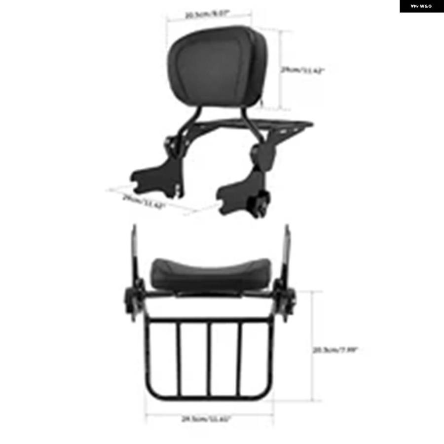 並行輸入品 オートバイ バックレスト シーシーバー ラック ハーレー ツーリング ロードキング FLHT ストリートグライド_8