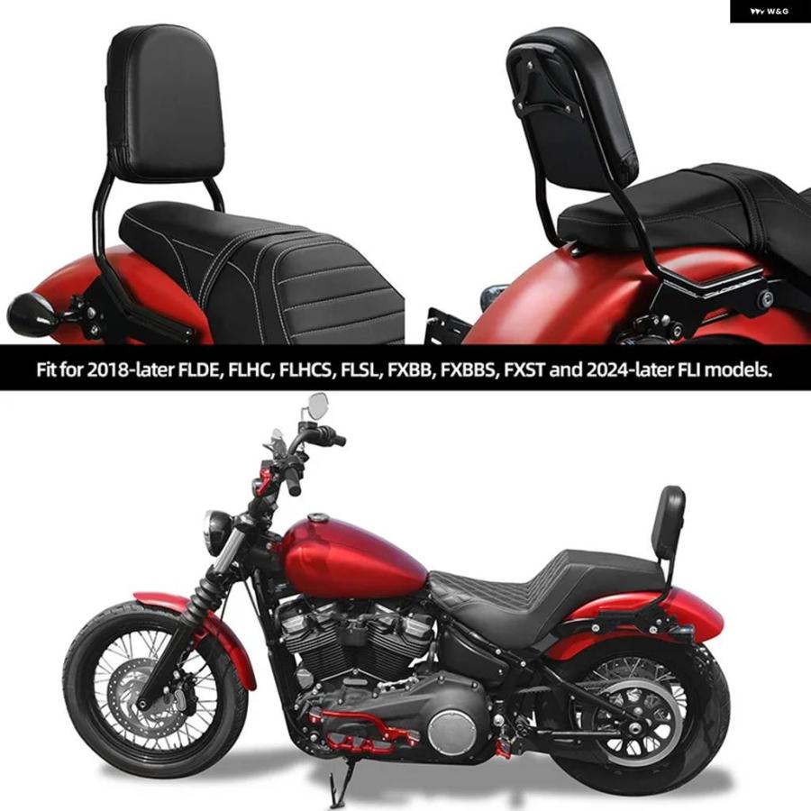 並行輸入品 バイク シーシーバー バックレスト ドッキング ハードウェア キット ハーレー ソフテイル ストリートボブ ヘリテージ_9