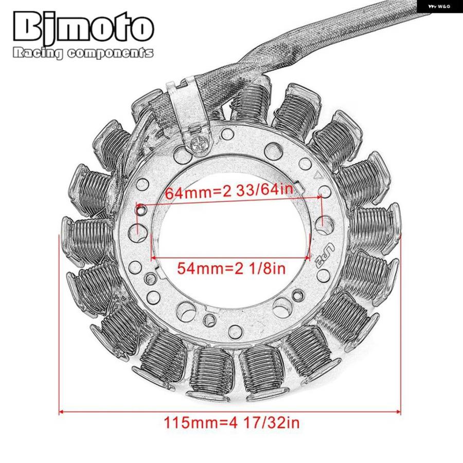 並行輸入品 VL 1500 ジェネレーター ステータコイル VL1500 INTRUDER LC 1998 - 04 32101-10F01の画像