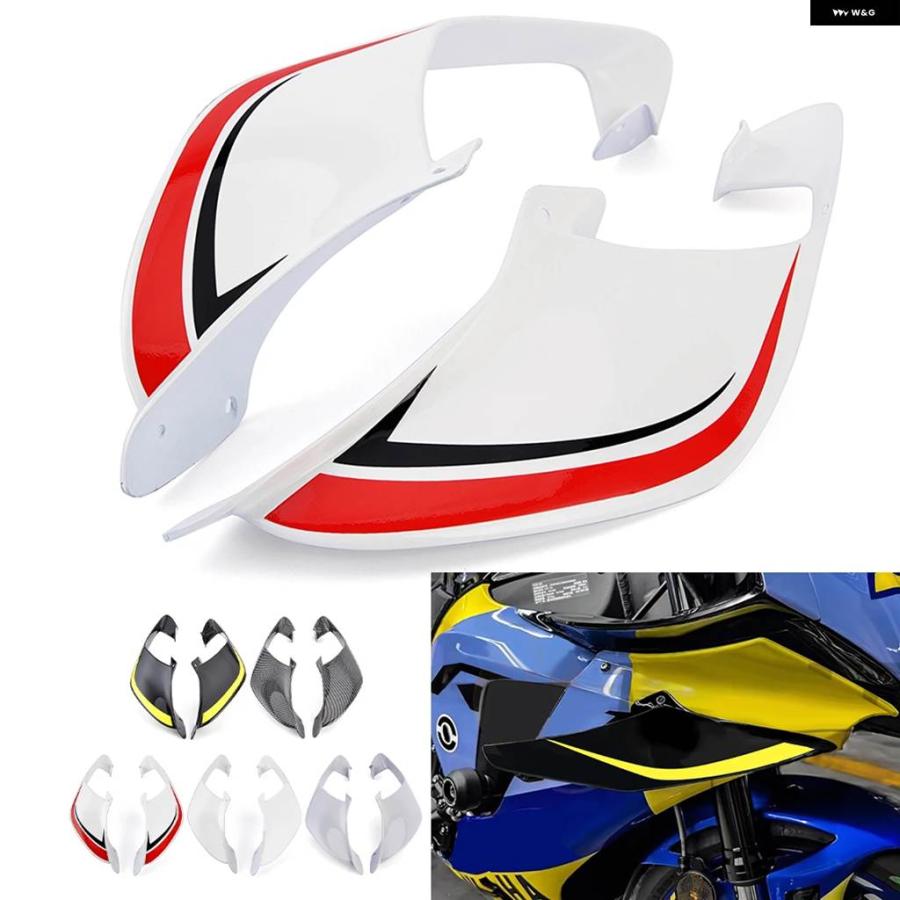 並行輸入品 ヤマハ R1M 2021 - 24 スポイラー ウィング フェアリング 固定ウィングウィングエアロダイナミック ウィングレットの画像