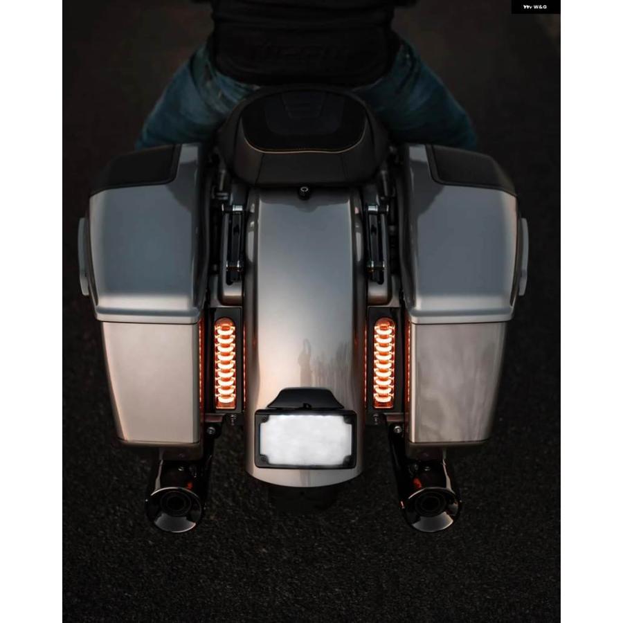 並行輸入品 ハーレー LED テールライト サドルバッグ フィラー ランプ CVO ストリート ロード グライド 2023-2025 ブレーキ ウィ
