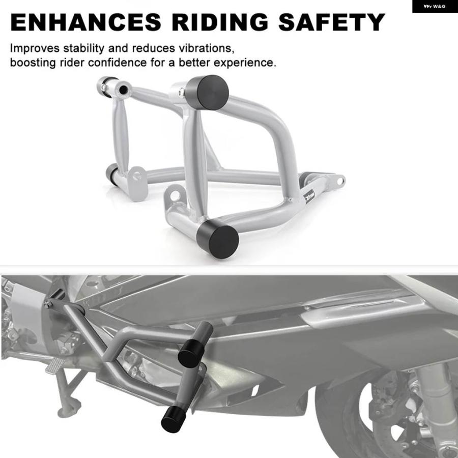 並行輸入品 ヤマハ FJR1300 2013 - 17-2024 バイク スタント クラッシュ ケージ エンジン ガード バー バンパー プロテクター レ_5