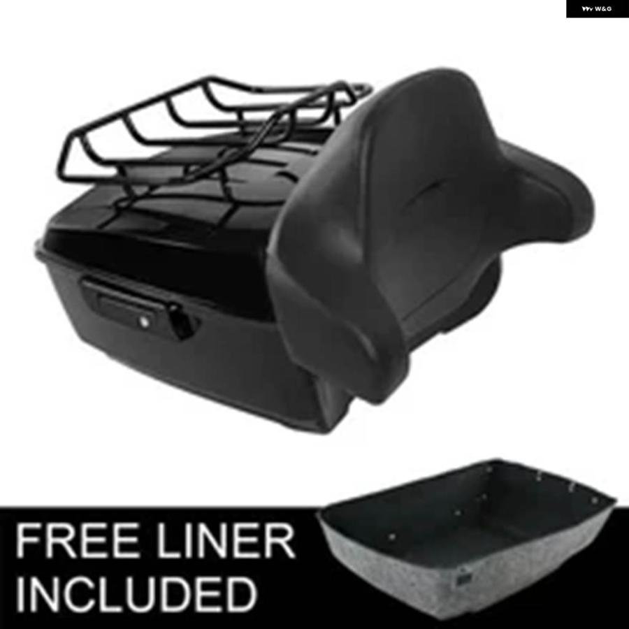 並行輸入品 バイク キング トランク バックレスト パッド ラック ハーレー ツーリング ロードキング ストリートグライド