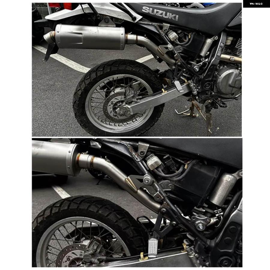 並行輸入品 スリップオン DR 650 DR650 S DR650SE 1997-2025 オートバイ 排気 システム ESPACE ミッドリンク パイプ マフラー