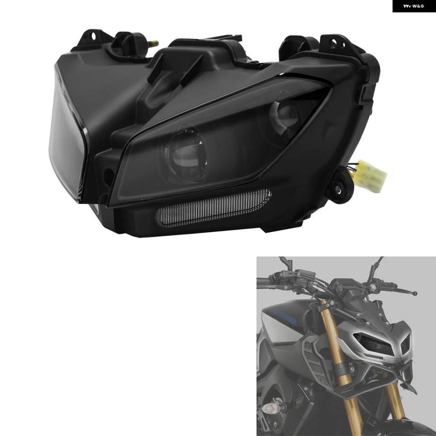 並行輸入品 オートバイ フロントLED ヘッドライト アセンブリ ヤマハ MT09 FZ09 2017-2020 2018 2019_5