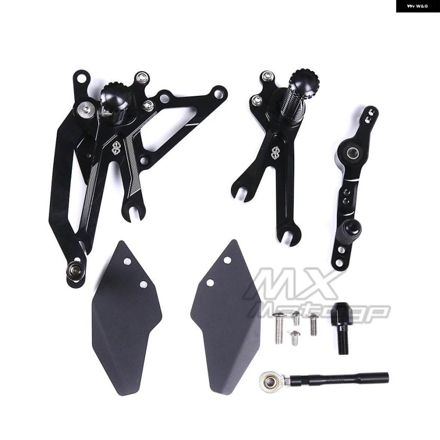 並行輸入品 YZFR7 2023 2024 オートバイ フットレスト リア フットペグ ペダルセット ヒールガード シフト レバー フットペグ ヤ_3