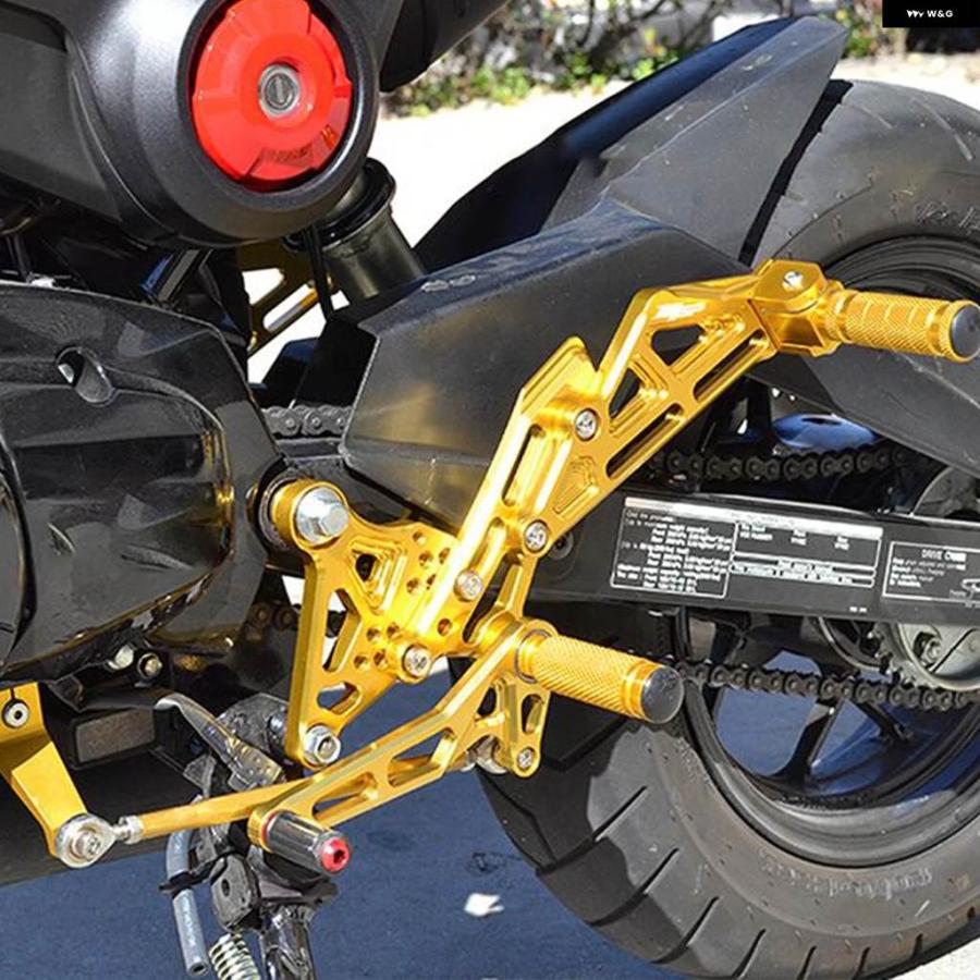 並行輸入品 ホンダ グロム MSX125 2012-2016 オートバイ リアセット フットレスト フットペグ リアセット フットレスト ペダル_9