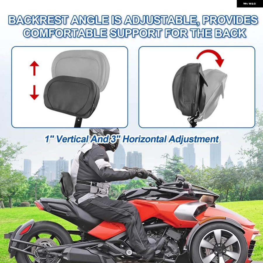 並行輸入品 ドライバーバックレスト マウント キット 収納 ポーチCAN-AM SPYDER F3 F3S F3T F3LTD 2015-2024 オートバイ シート_4