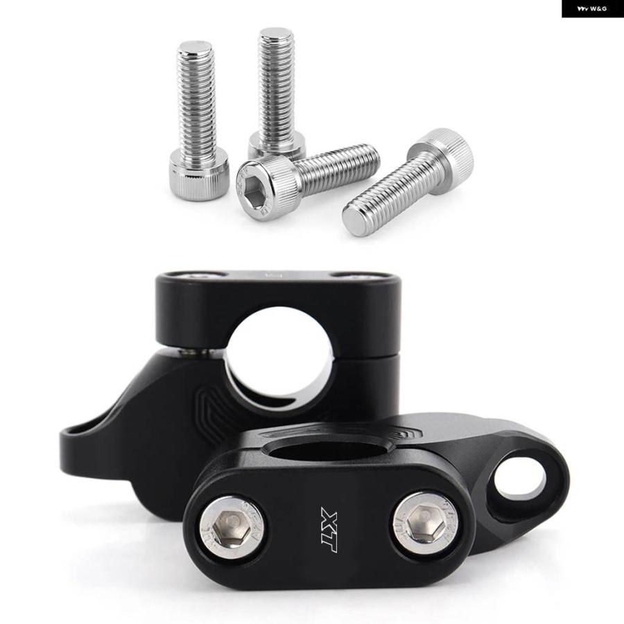 ブランド登録なし - 並行輸入品 ヤマハ XT250 XT225 XT350 XT500 XT600 22MM 7/8in 手持ち部分赤ちょうちん ライザー うしろ側 ムーブアップ マウント ライザ