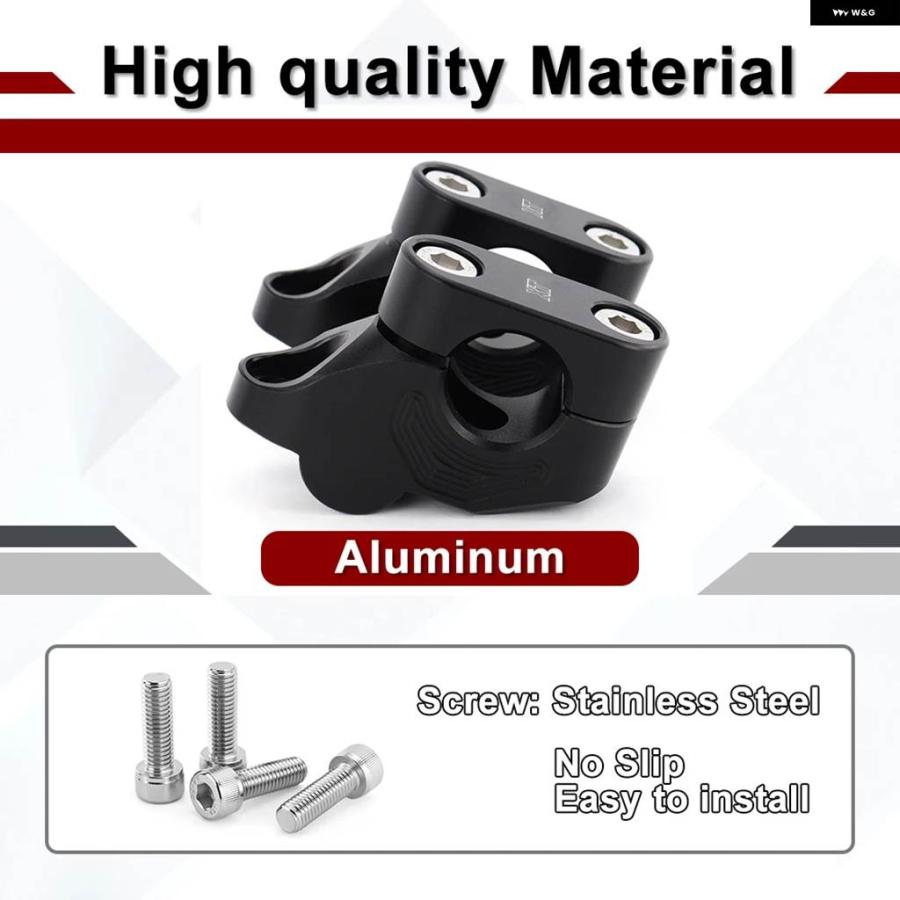 ブランド登録なし - 並行輸入品 ヤマハ XT250 XT225 XT350 XT500 XT600 22MM 7/8in 手持ち部分赤ちょうちん ライザー うしろ側 ムーブアップ マウント ライザ