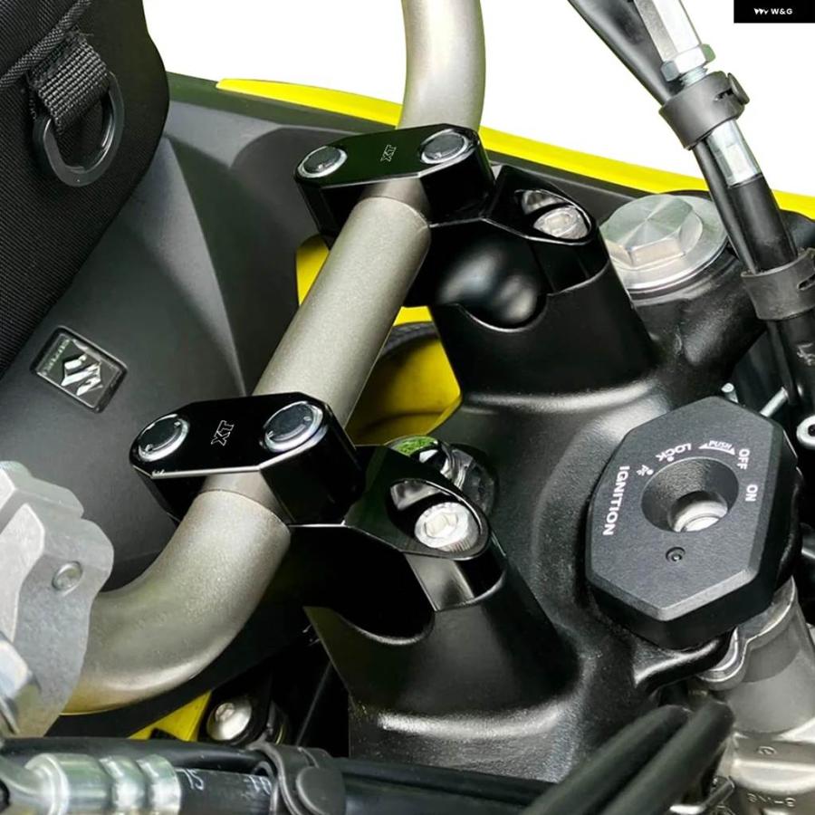 ブランド登録なし - 並行輸入品 ヤマハ XT250 XT225 XT350 XT500 XT600 22MM 7/8in 手持ち部分赤ちょうちん ライザー うしろ側 ムーブアップ マウント ライザ