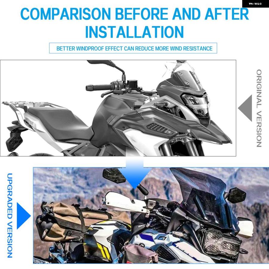 並行輸入品 BMW G310GS 2016-2024 バイク G310R ハンドガード レバー プロテクター ハンドルバー ハンドガード_1