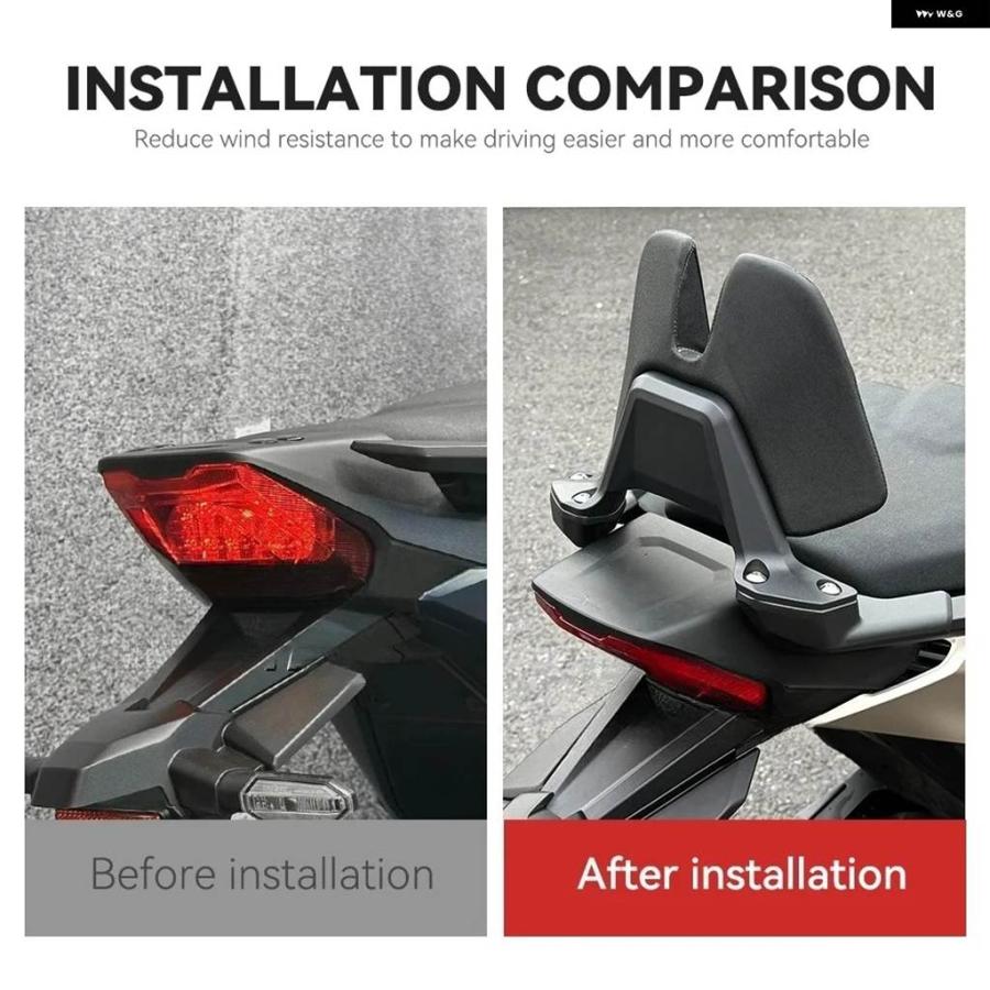 ブランド登録なし - 並行輸入品 自動二輪車 ZA750 NSS750 X-ADV 750 2021-2025 付属品 バックレスト 鉤括弧 リアパッセンジャーバ